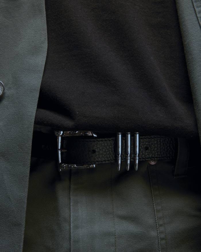 'BULLET' Leather Belt - Image 5