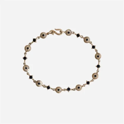 THIRD EYE Gold 9K Blue Sapphire Bracelet