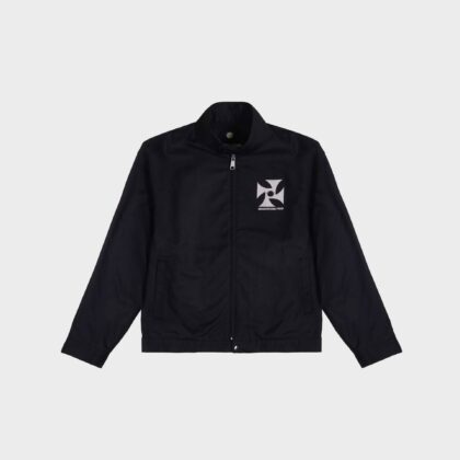 'Void Axis' Black Harrington jacket