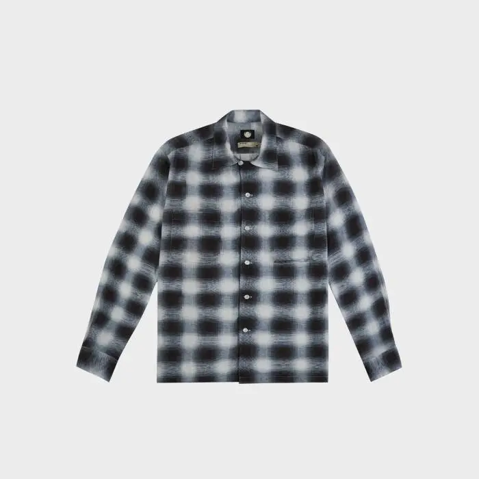 'New Moon' Rayon Long Sleeve Plaid Shirt - Image 2