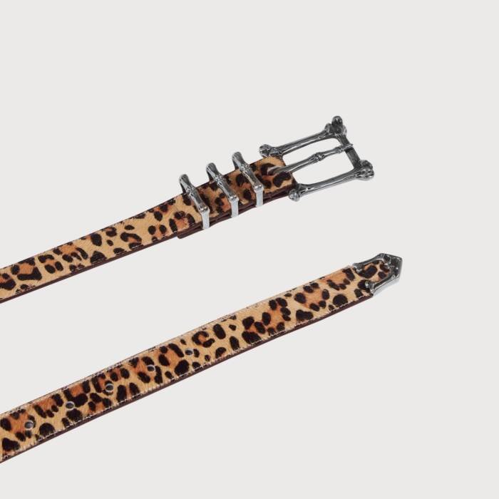 ‘Skeleton Hardware ’ Leopard Horsehide Belt - Image 3