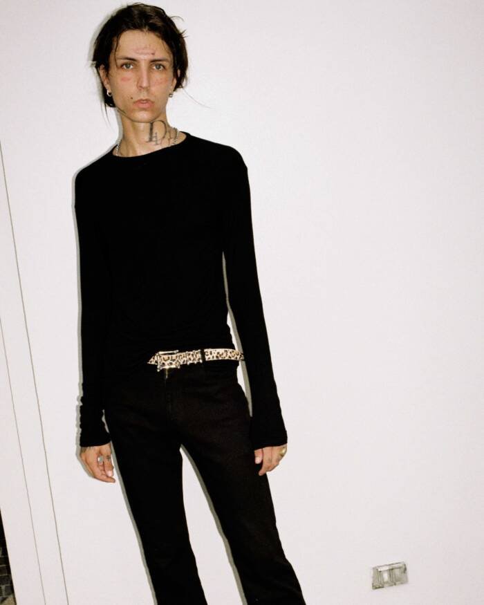 ‘Skeleton Hardware ’ Leopard Horsehide Belt - Image 8