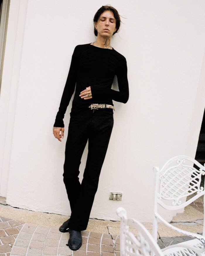 ‘Skeleton Hardware ’ Leopard Horsehide Belt - Image 7