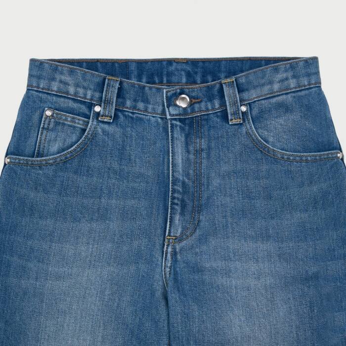 'Skittish' Washed Flare Jeans - Image 2