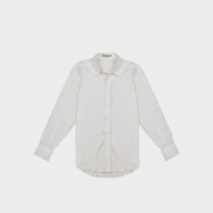 'ALEX' LINEN OFF WHITE SHIRT