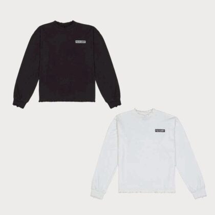 'BOX25' Destroyed Longsleeve Tee