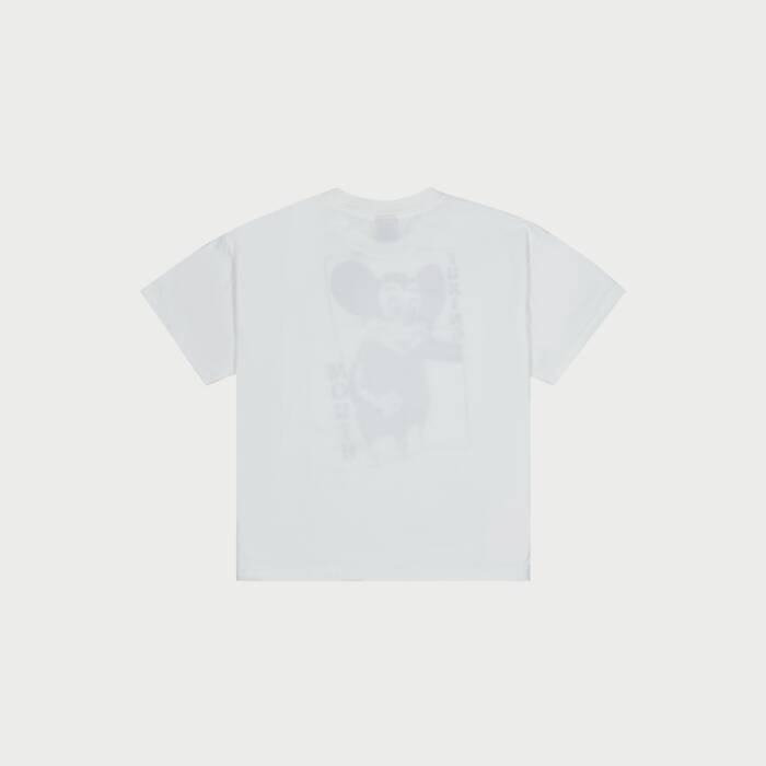'MOUTH JOB' WHITE BOXY TEE - Image 3