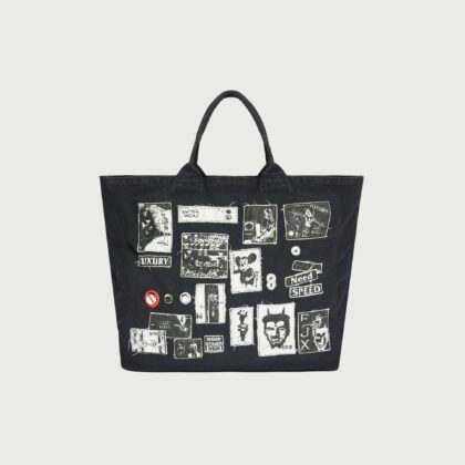 'SPEED' PIN FADED TOTE BAG